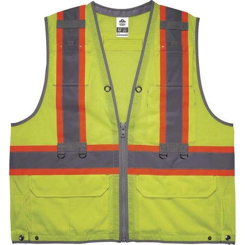 Ergodyne EGO24177 8231TV Hi-Vis Tool Tethering Safety Vest - Type R Class 2