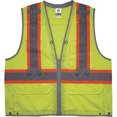 Ergodyne EGO24179 8231TV Hi-Vis Tool Tethering Safety Vest - Type R Class 2