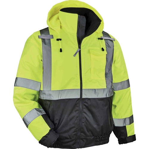 Ergodyne EGO25626 8377 Type R Class 3 Hi-Vis Quilted Bomber Jacket