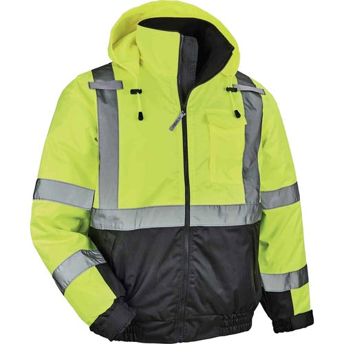 Ergodyne EGO25628 8377 Type R Class 3 Hi-Vis Quilted Bomber Jacket