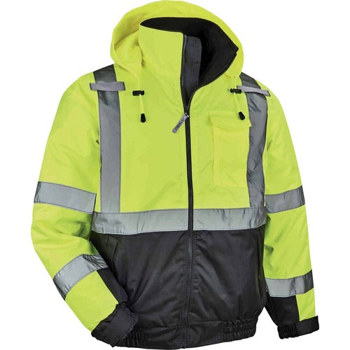 Ergodyne EGO25629 8377 Type R Class 3 Hi-Vis Quilted Bomber Jacket