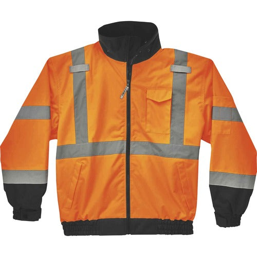Ergodyne EGO24467 8379 Type R Class 3 Hi-Vis Fleece Lined Bomber Jacket