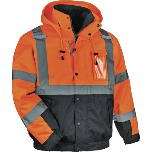 Ergodyne EGO25585 8381 Hi-Vis 4-in-1 Bomber Jacket Type R Class 3