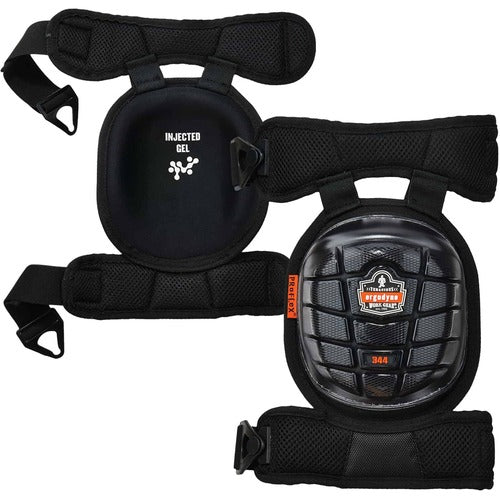 Ergodyne EGO18444 ProFlex 344 Short Cap Injected Gel Knee Pads with Comfort Straps