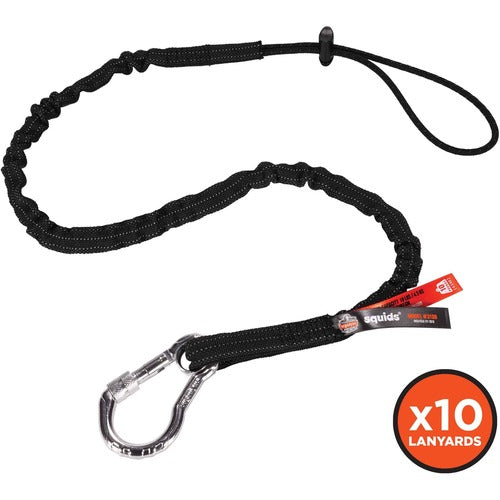 Ergodyne EGO19202 3100-BULK Single Carabiner Tool Lanyard - 10lbs