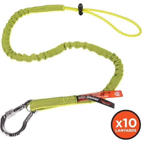 Ergodyne EGO19203 3100-BULK Single Carabiner Tool Lanyard - 10lbs