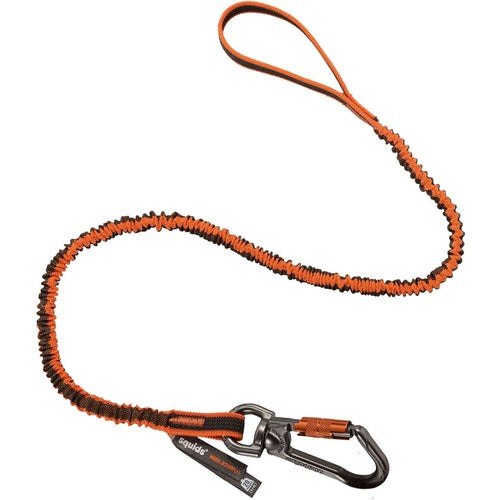 Ergodyne EGO19809 3109F(x) Dbl-Locking Single Carabiner Tool Lanyard with Swivel - 25lbs