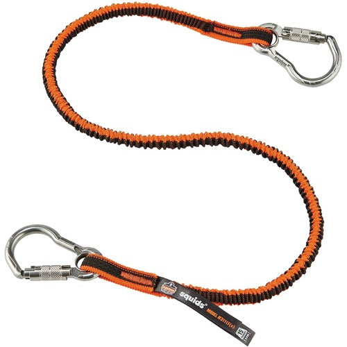 Ergodyne EGO19823 3111F(x) Tool Lanyard - Dual Stainless-Steel Carabiners - 15lbs / 6.8kg