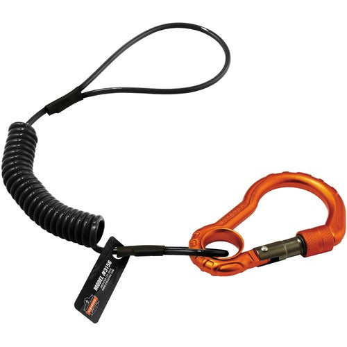 Ergodyne EGO19161 3156 Coil Tool Lanyard with Single Carabiner - 2lbs / 0.9kg