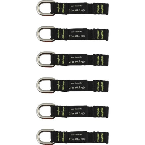 Ergodyne EGO19703 3700 Web Tool Tether Attachment - D-Ring Tool Tails - 2lbs (6-Pack)