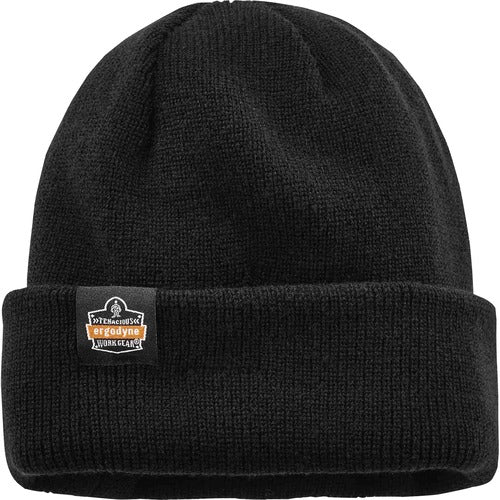 Ergodyne EGO16801 6811Z Rib Knit Hat with Zipper for Bump Cap Insert