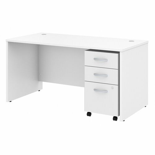 Bush Business Furniture BSHSTC014WHSU Studio C 60W x 30D Office Desk with Mobile File Cabinet