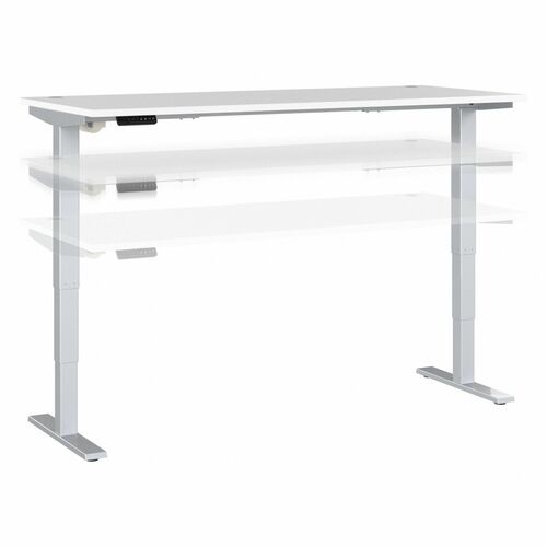 Bush Business Furniture BSHM4S7230WHSK Move 40 Series 72w X 30d Electric Height Adjustable Standing Desk