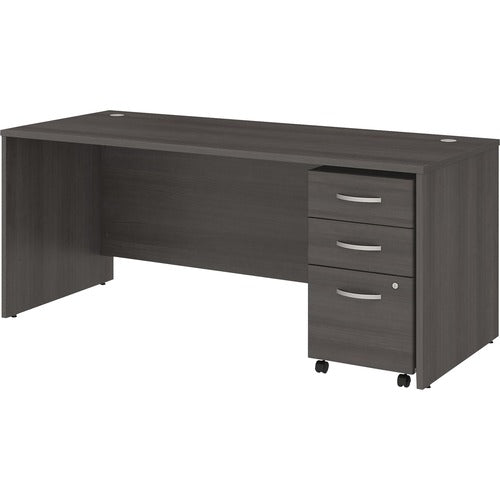 Bush Business Furniture BSHSTC013SGSU Studio C 72W x 30D Office Desk with Mobile File Cabinet