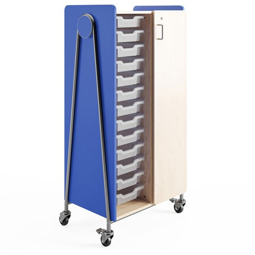 Safco SAF3928SBU Whiffle Typical Double Rolling Storage Cart