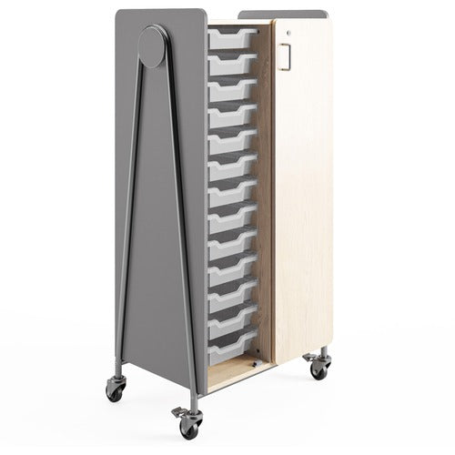 Safco SAF3928GRY Whiffle Typical Double Rolling Storage Cart