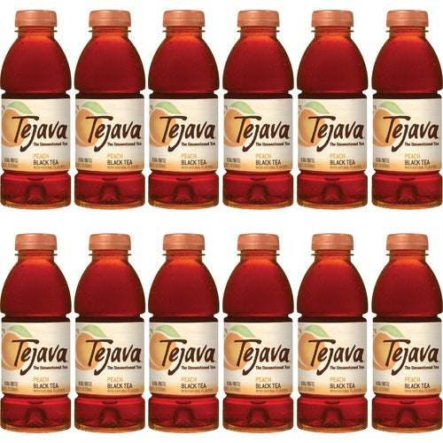 Tejava CWG40132PL Peach Black Tea Bottle