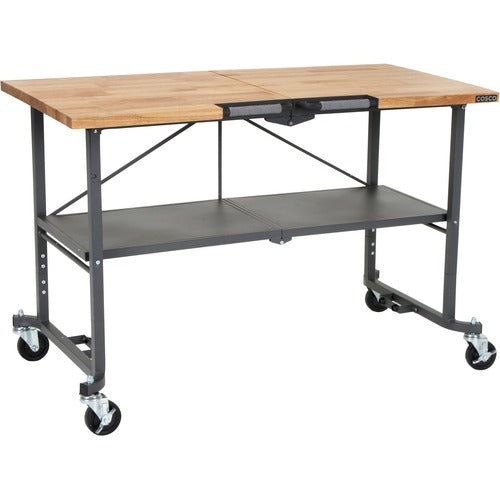 Cosco CSC66765DKG1E SmartFold Butcher Block Portable Workbench