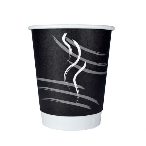 RDI CFPCPDBU9BLK 9 oz Double Wall Hot Paper Cups