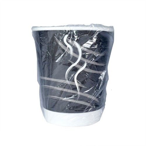 RDI CFPCPDBW9BLK 9 oz Double Wall Wrapped Hot Paper Cups