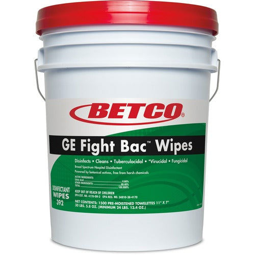 Betco BET3920500 GE Fight Bac Disinfectant Wipes