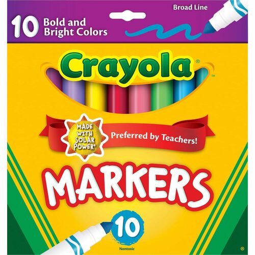 Crayola CYO587725 Bright/Bold Broad Line Markers