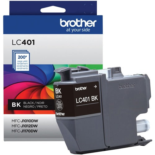 Brother BRTLC401BKS LC401BKS Original Standard Yield Inkjet Ink Cartridge - Single Pack - Black - 1 Each