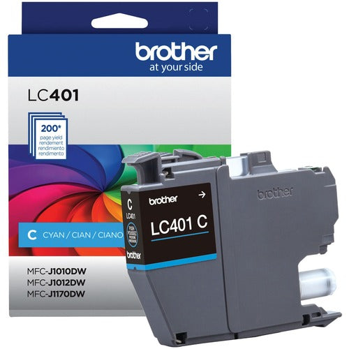 Brother BRTLC401CS LC401CS Original Standard Yield Inkjet Ink Cartridge - Single Pack - Cyan - 1 Each