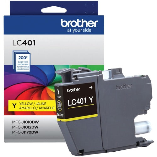 Brother BRTLC401YS LC401YS Original Standard Yield Inkjet Ink Cartridge - Single Pack - Yellow - 1 Each
