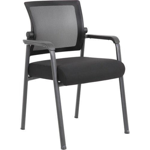 Boss BOPB6889BK Mesh 4-Legged Guest Chair