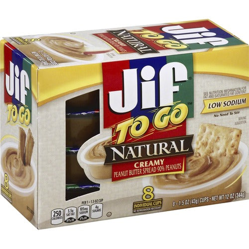 Jif SMU24307 To Go Natural Peanut Butter Cups - Creamy