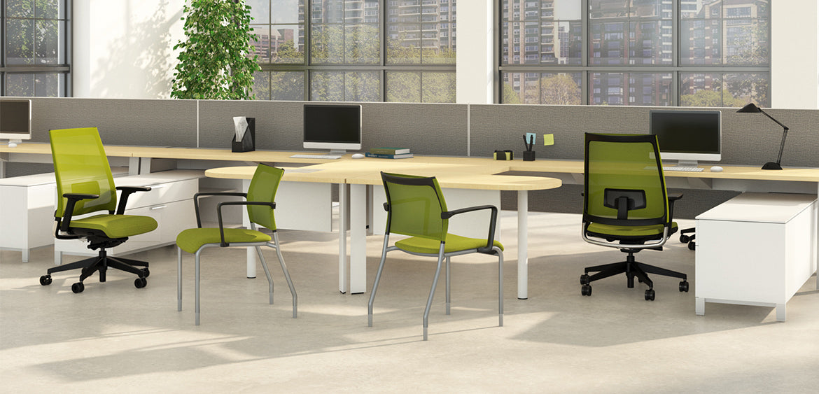 9 to 5 Seating NTF3461GTA49BDO Luna Guest Chair