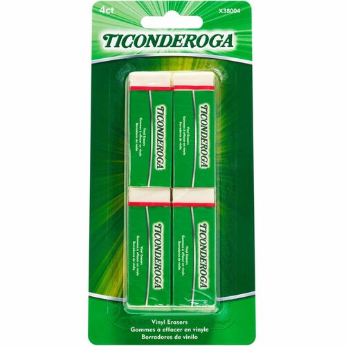 Ticonderoga DIXX38004 White Erasers