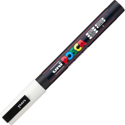 uni® UBCPC3MWHITE Posca PC-3M Paint Markers