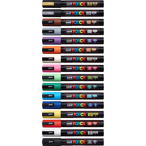 uni® UBCPC5M16C Posca PC-5M Paint Markers