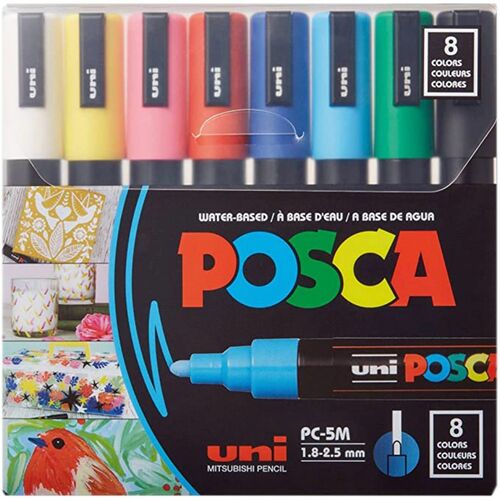 uni® UBCPC5M8C Posca PC-5M Paint Markers