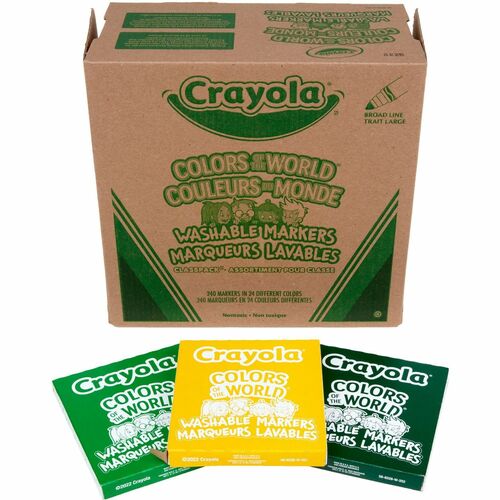 Crayola CYO588228 Multicultural Colors Washable Markers