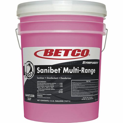 Betco BET2370500 Symplicity Sanibet MultiRange Sanitizer
