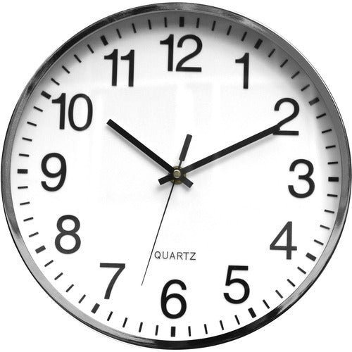 Victory Light VLUTC6646AC Silent Chrome Wall Clock