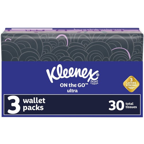 Kleenex KCC35533 On-the-Go Slim Wallet Pack - 30 Facial Tissue-Count