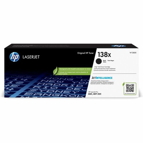 HP HEWW1380X 138X Original High Yield Laser Toner Cartridge - Black - 1 Each