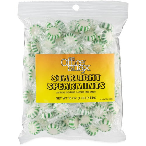 Office Snax OFX00655 Tub of Starlight Spearmints Candy