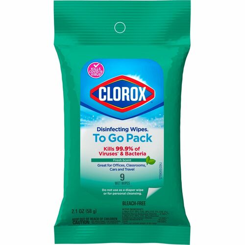 Clorox CLO60133 Bleach-Free Disinfecting WipesTo-Go Pack