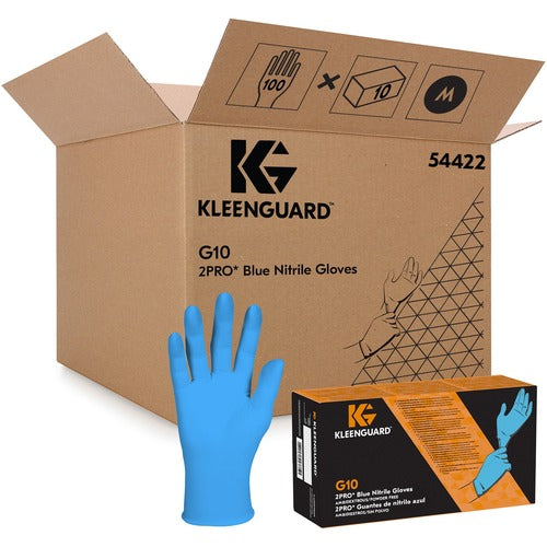 Kleenguard KCC54422CT G10 Blue Nitrile Gloves