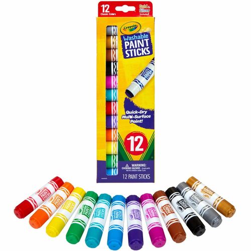 Crayola CYO546211 Project Quick-Dry Paint Sticks