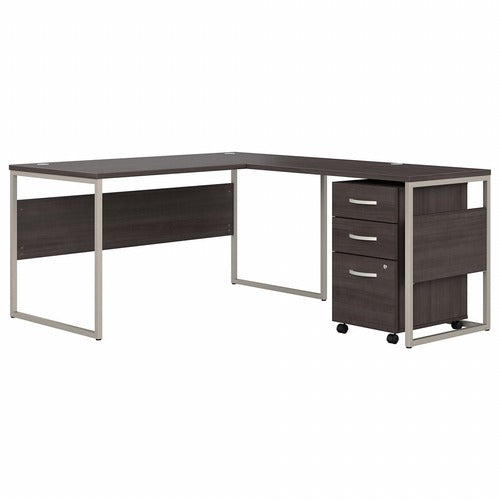 Bush Business Furniture BSHHYB029SGSU Hybrid Storm Gray Desking Unit