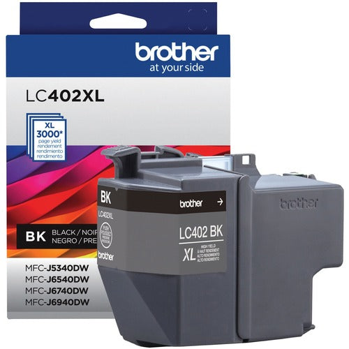 Brother BRTLC402XLBKS LC402XLBKS Original High Yield Inkjet Ink Cartridge - Black - 1 Each