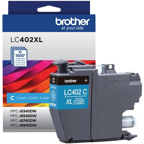 Brother BRTLC402XLCS LC402XLCS Original High Yield Inkjet Ink Cartridge - Cyan - 1 Each