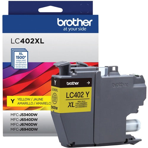Brother BRTLC402XLYS LC402XL Original High (XL) Yield Inkjet Ink Cartridge - Yellow - 1 Each