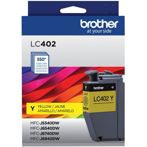 Brother BRTLC402YS LC402YS Original Inkjet Ink Cartridge - Yellow - 1 Each